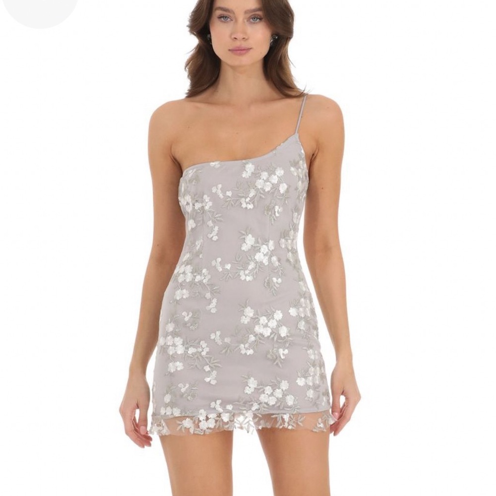 Grey Homecoming dress